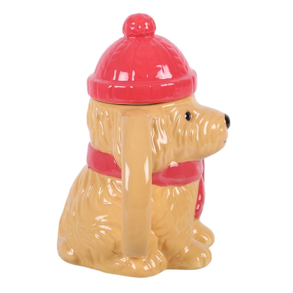Winter Puppy Lidded Mug (480ml)2