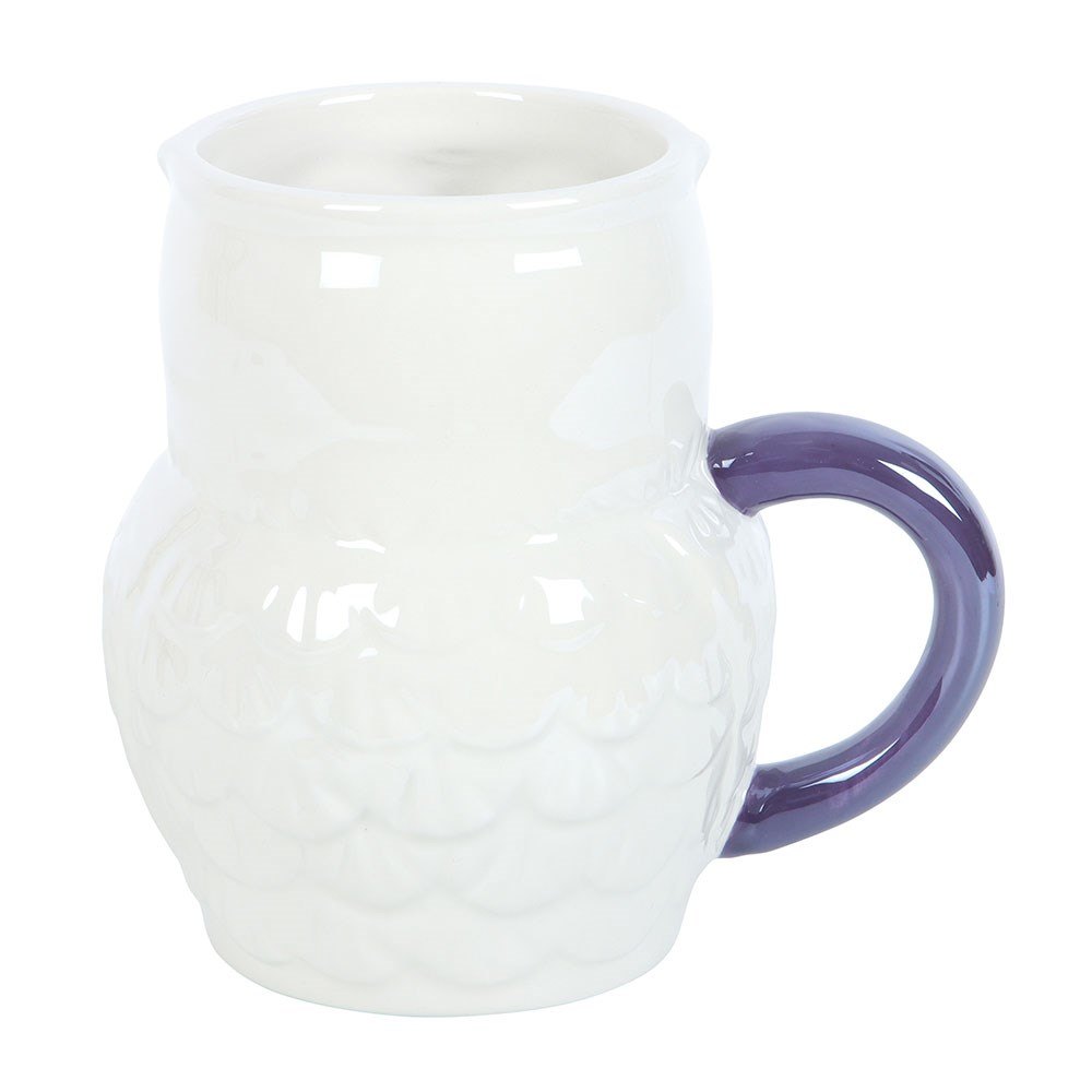 Iridescent Ceramic Owl Mug (320ml)3