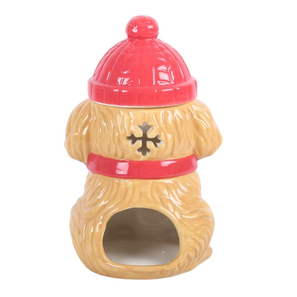 Winter Puppy Oil Burner with Bobble Hat Lid2