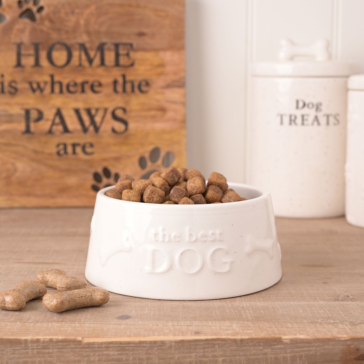 Best of Breed Paw Prints ‘The Best Dog’ Small Dog Bowl