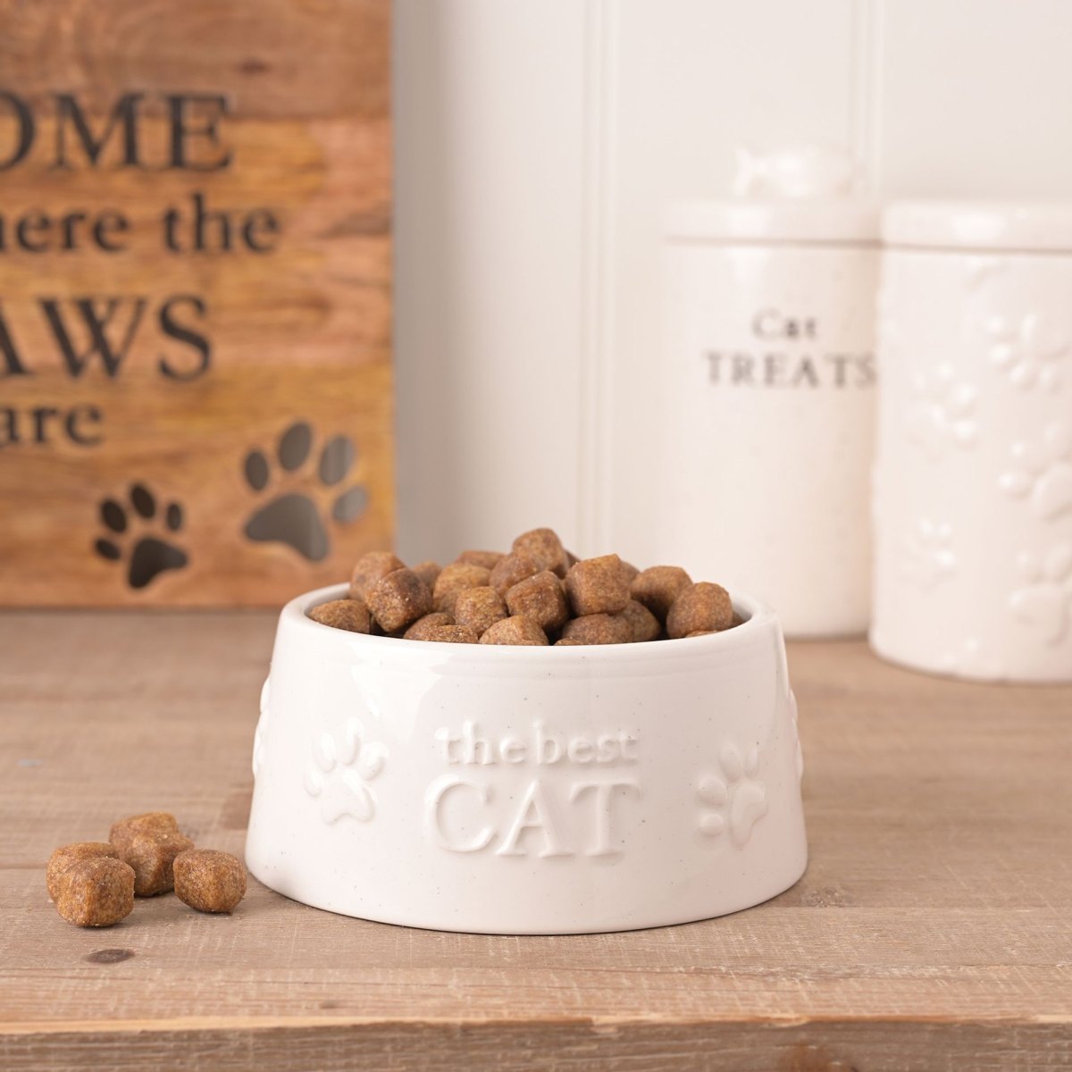 Best of Breed Paw Prints ‘The Best Cat’ Small Cat Bowl