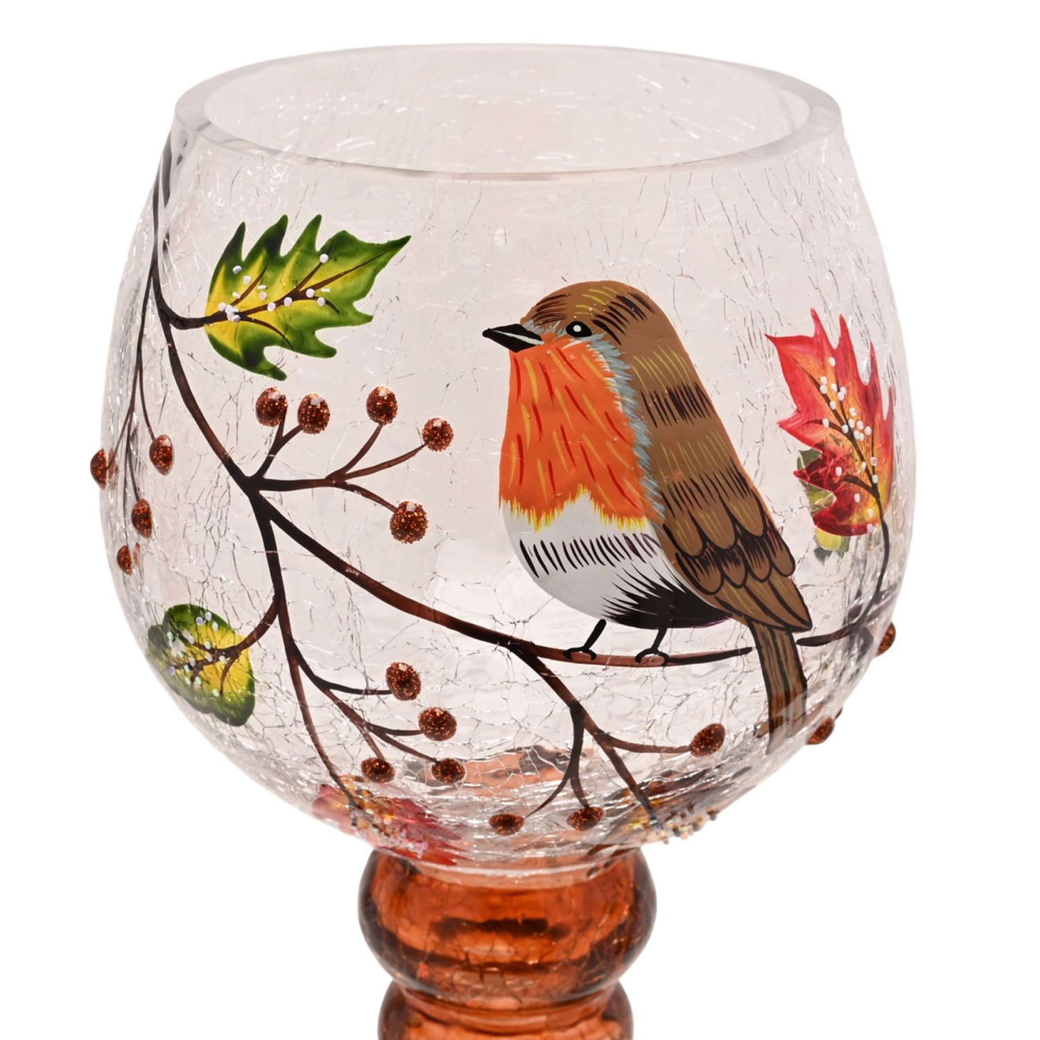 Country Living Autumn Robin Candle Holders – Set of 31
