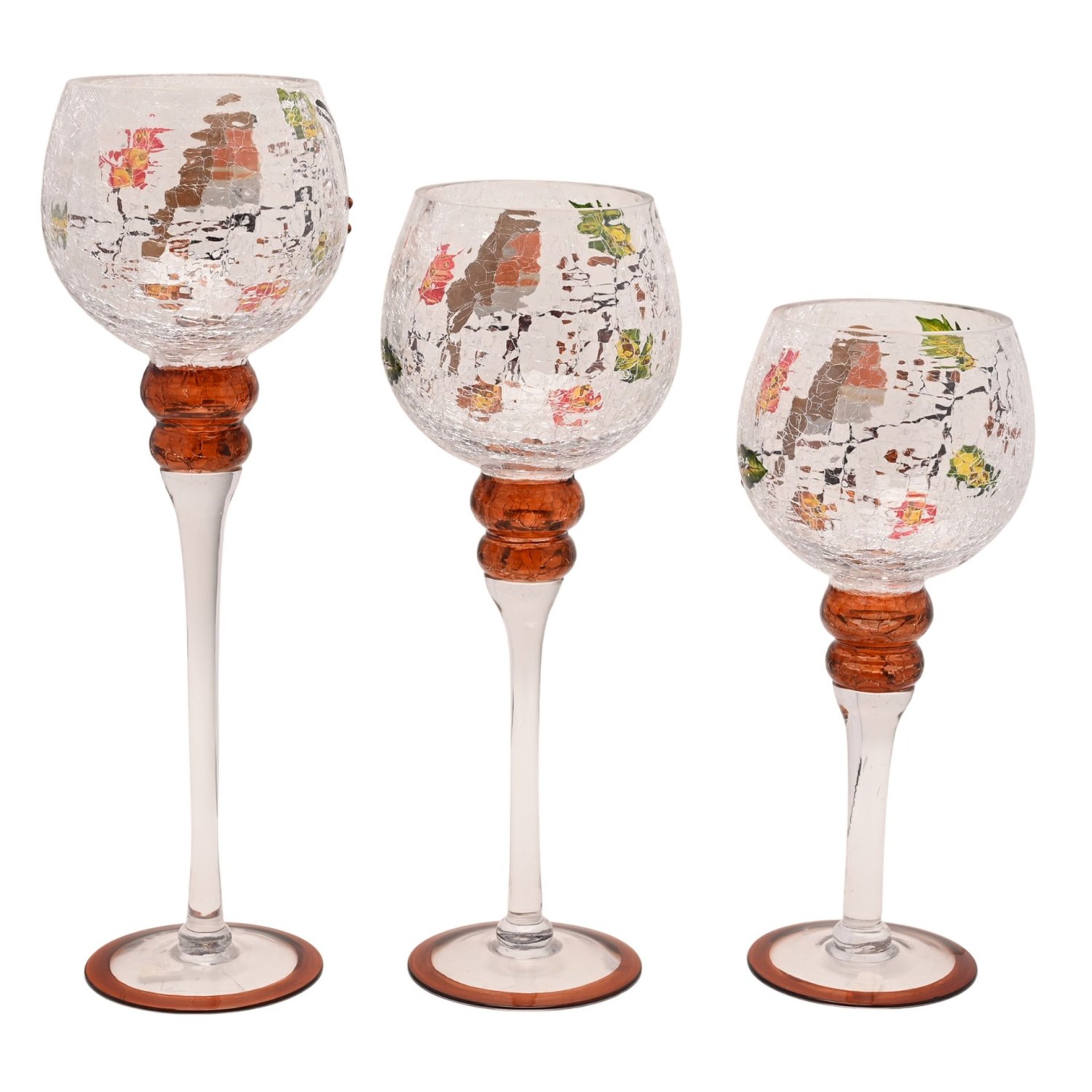 Country Living Autumn Robin Candle Holders – Set of 33