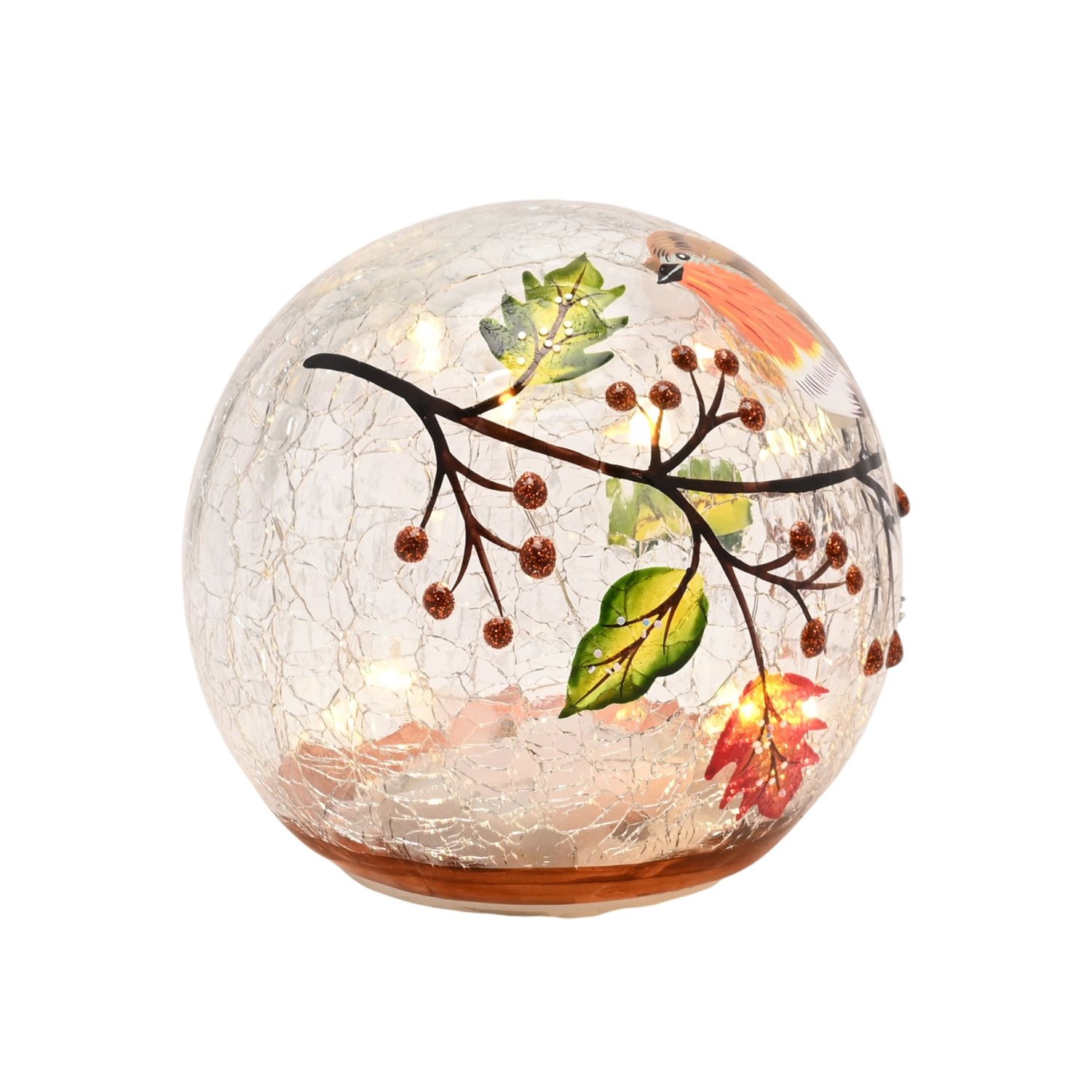 Country Living Autumn Robin LED Light-Up Orb4