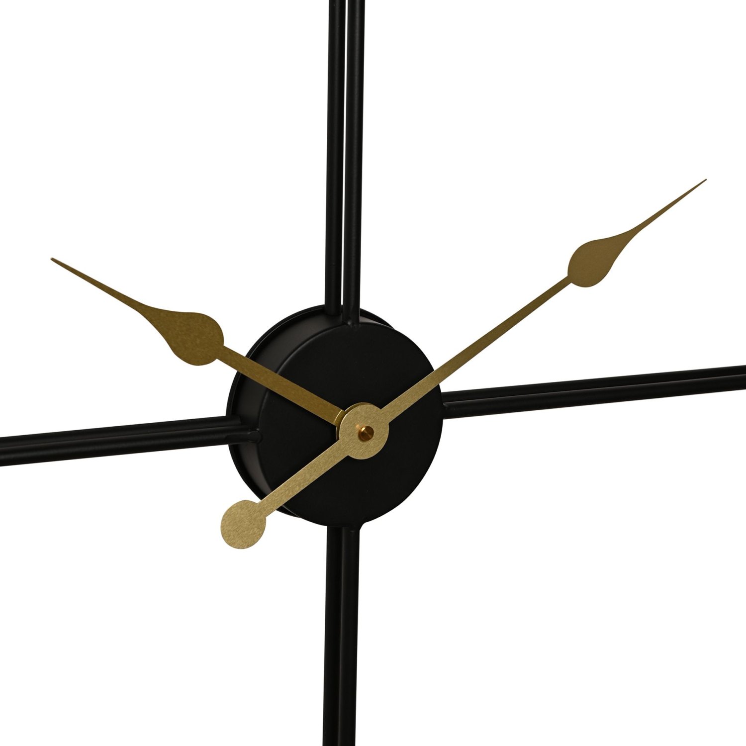 Hometime Black Metal Cut-Out Wall Clock – 72cm4